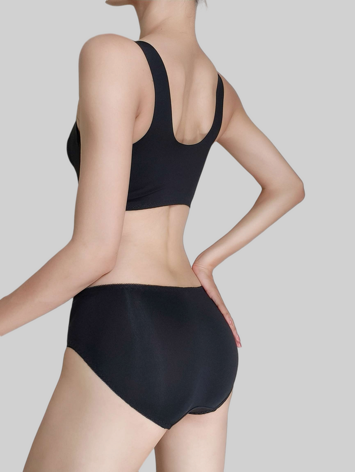 Sensual Front-Clasp, Thin Push-Up Bra