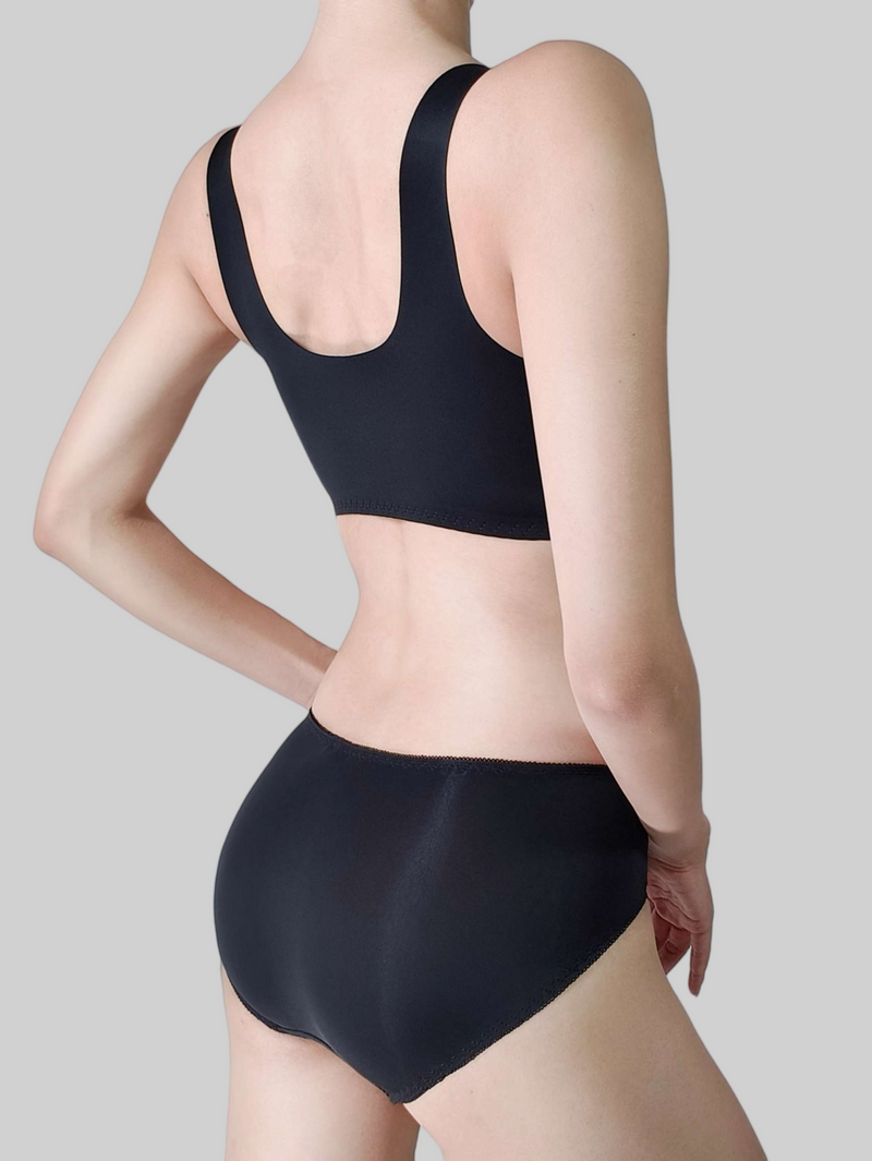 Sensual Front-Clasp, Thin Push-Up Bra