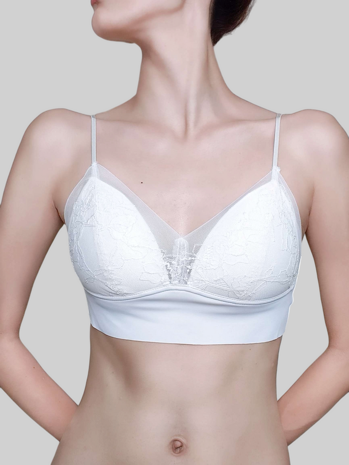法式蕾丝乳胶棉文胸