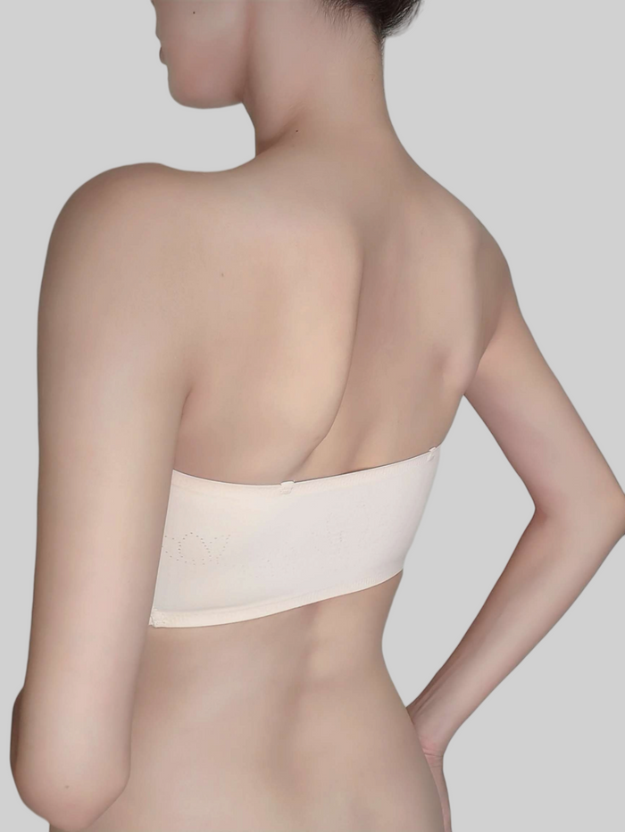 Invisible, Strapless, Front-Clasp Push-Up Bra