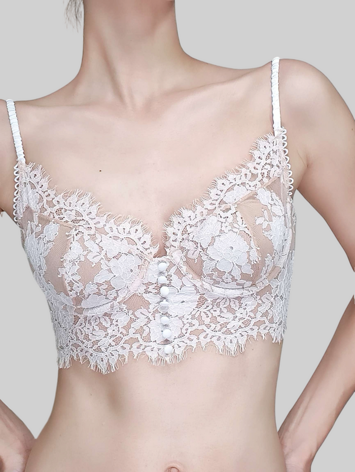 Lace Semi-Sheer Camisole-style Lingerie