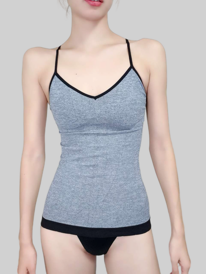 Sculpting Tank Top for Enhanced Bust and Streamlined Silhouette