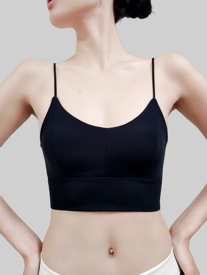 Built-In Padded Cross-Back Bra