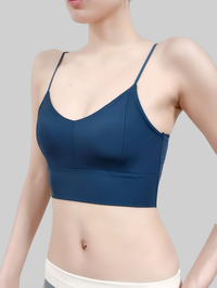 Built-In Padded Cross-Back Bra