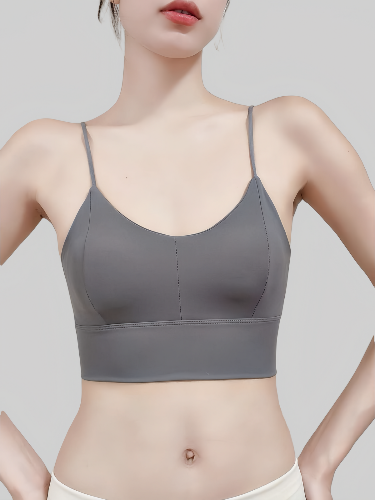 Built-In Padded Cross-Back Bra