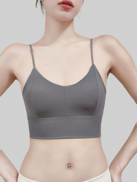 Built-In Padded Cross-Back Bra