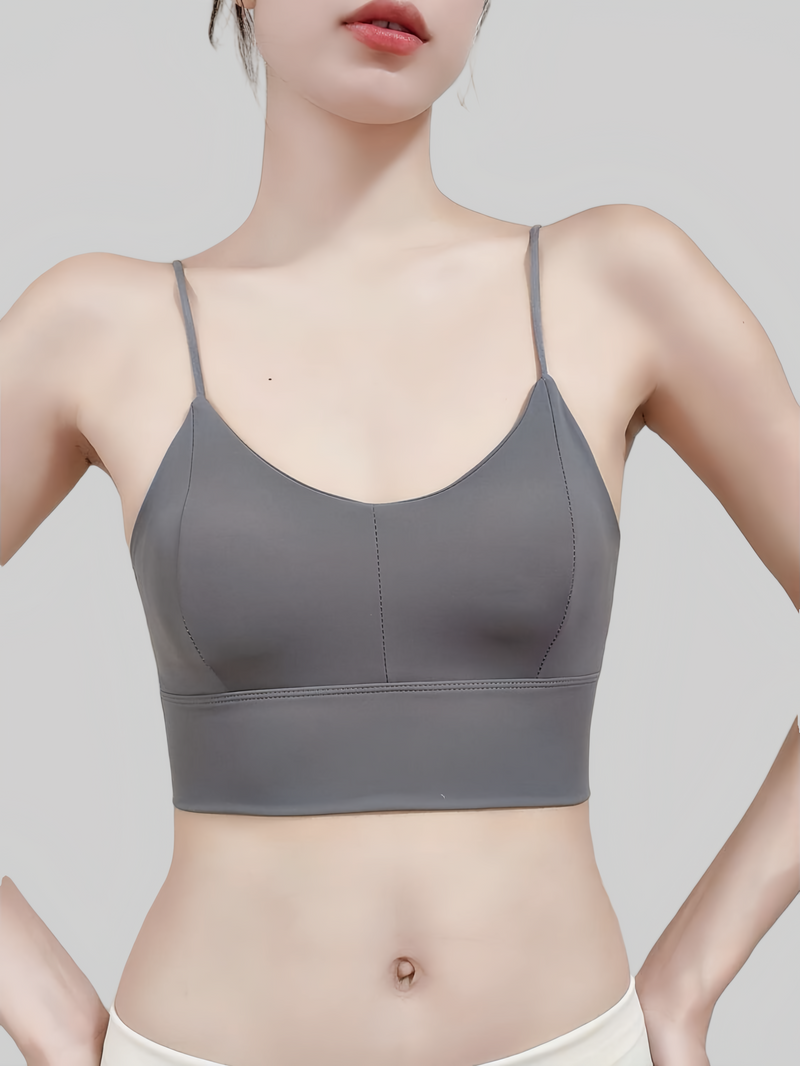 Built-In Padded Cross-Back Bra
