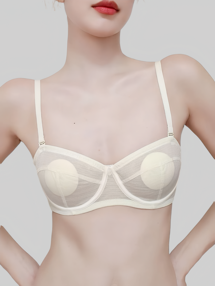 Ultra-Thin Strapless Bandeau Bra with Two-Way Wear