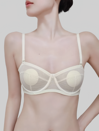 Ultra-Thin Strapless Bandeau Bra with Two-Way Wear