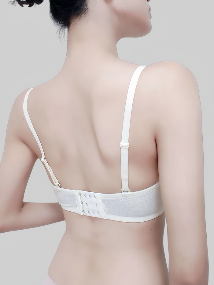 Ultra-Thin Strapless Bandeau Bra with Two-Way Wear
