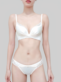 Lace Wireless Push-Up Bra for Small Busts