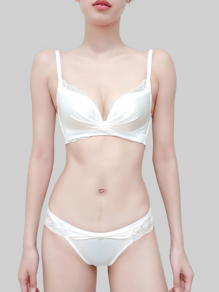 Lace Wireless Push-Up Bra for Small Busts