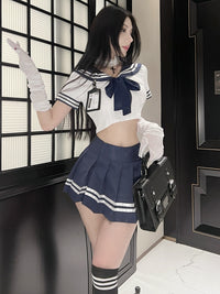 Japanese-Style School Uniform Set (Includes Student Socks)
