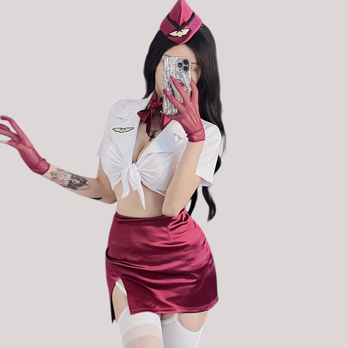 Flight Attendant-Inspired Sexy Costume
