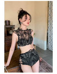Luxury Sexy Back Embroidered Swimsuit