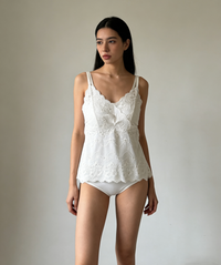 French lace camisole with built-in padded cups