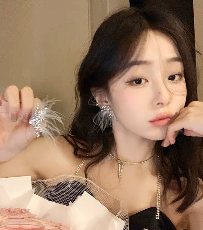 Unique Design Butterfly Feather Ear Cuff