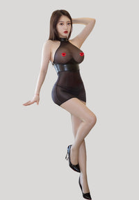 Sheer Ice Silk Bodycon Lingerie