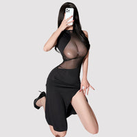 Sheer Seductive Sexy Bodycon Maxi Dress