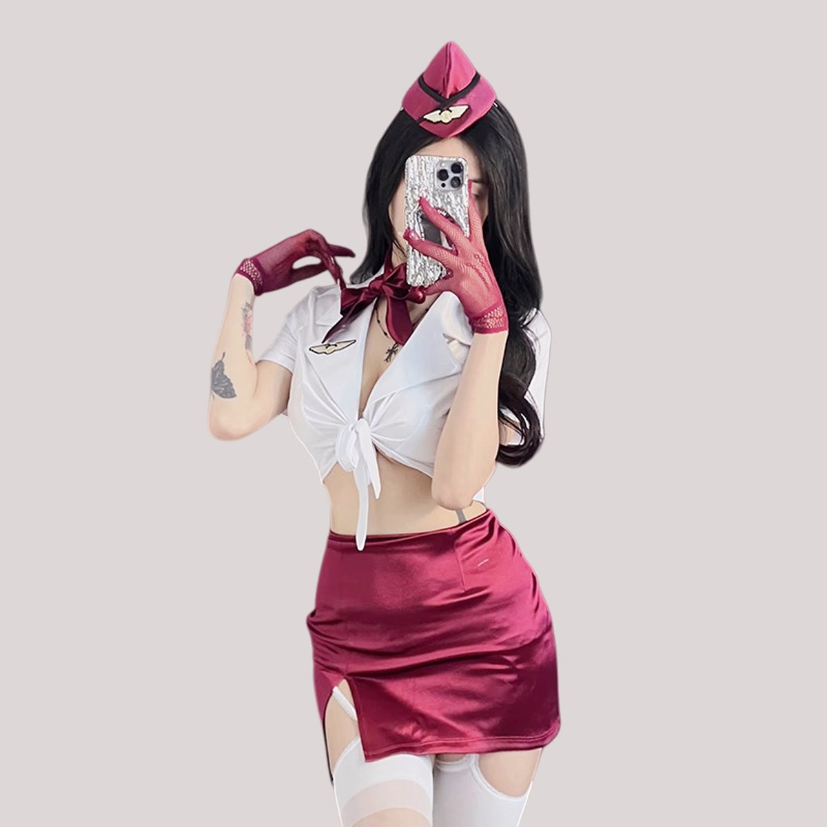 Flight Attendant-Inspired Sexy Costume