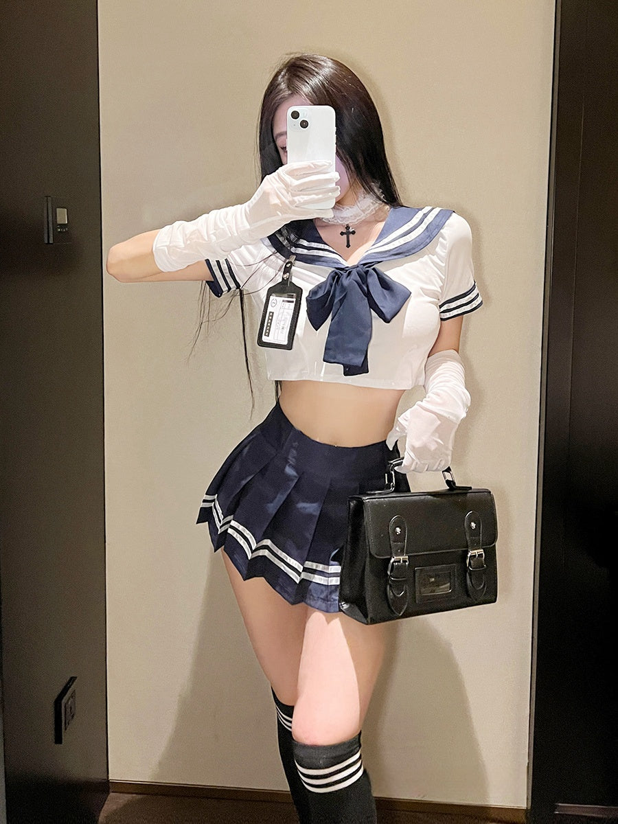 Japanese-Style School Uniform Set (Includes Student Socks)