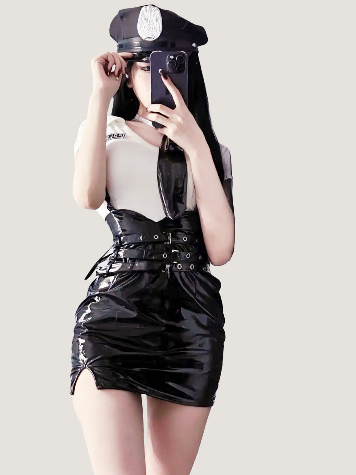 Bodycon Suspender Police-Inspired Costume