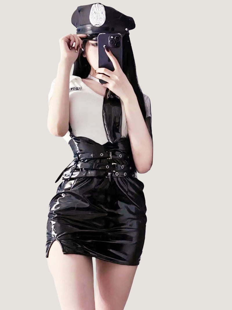 Bodycon Suspender Police-Inspired Costume