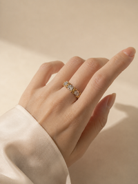 Two-Tone Crystal Eternity Ring