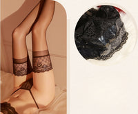 Sexy Lace Peacock Over-the-Knee Stockings