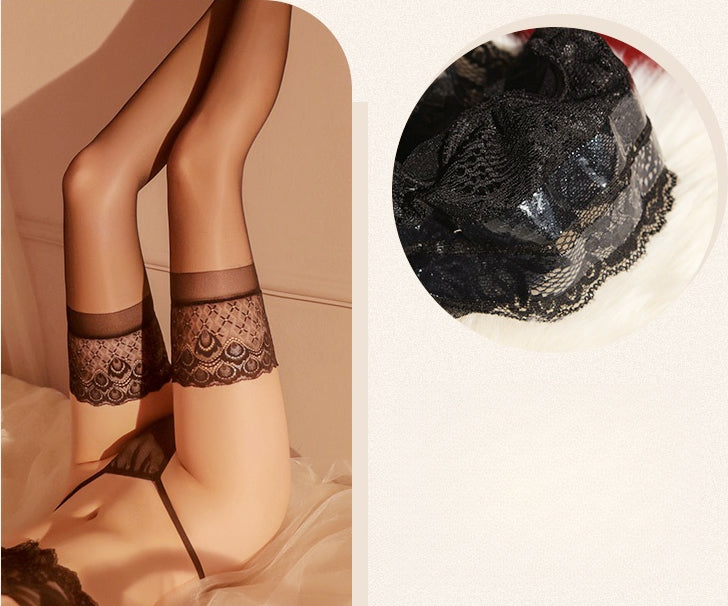 Sexy Lace Peacock Over-the-Knee Stockings