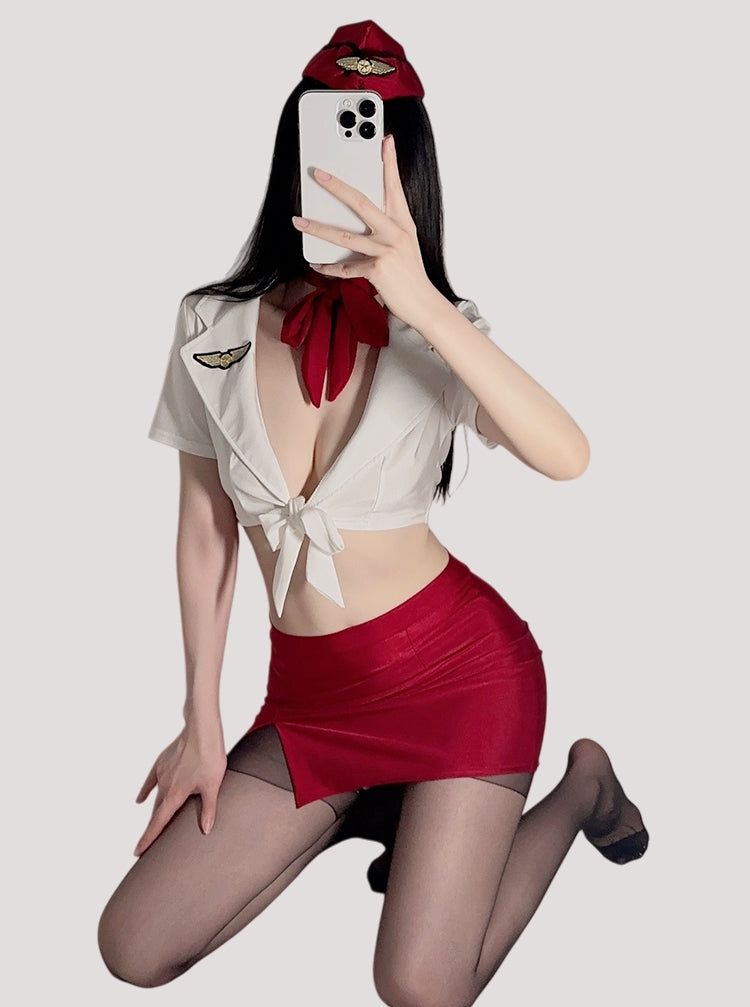 Flight Attendant-Inspired Sexy Costume