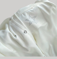 Luxury Satin Silver Fox Fleece Loungewear Set