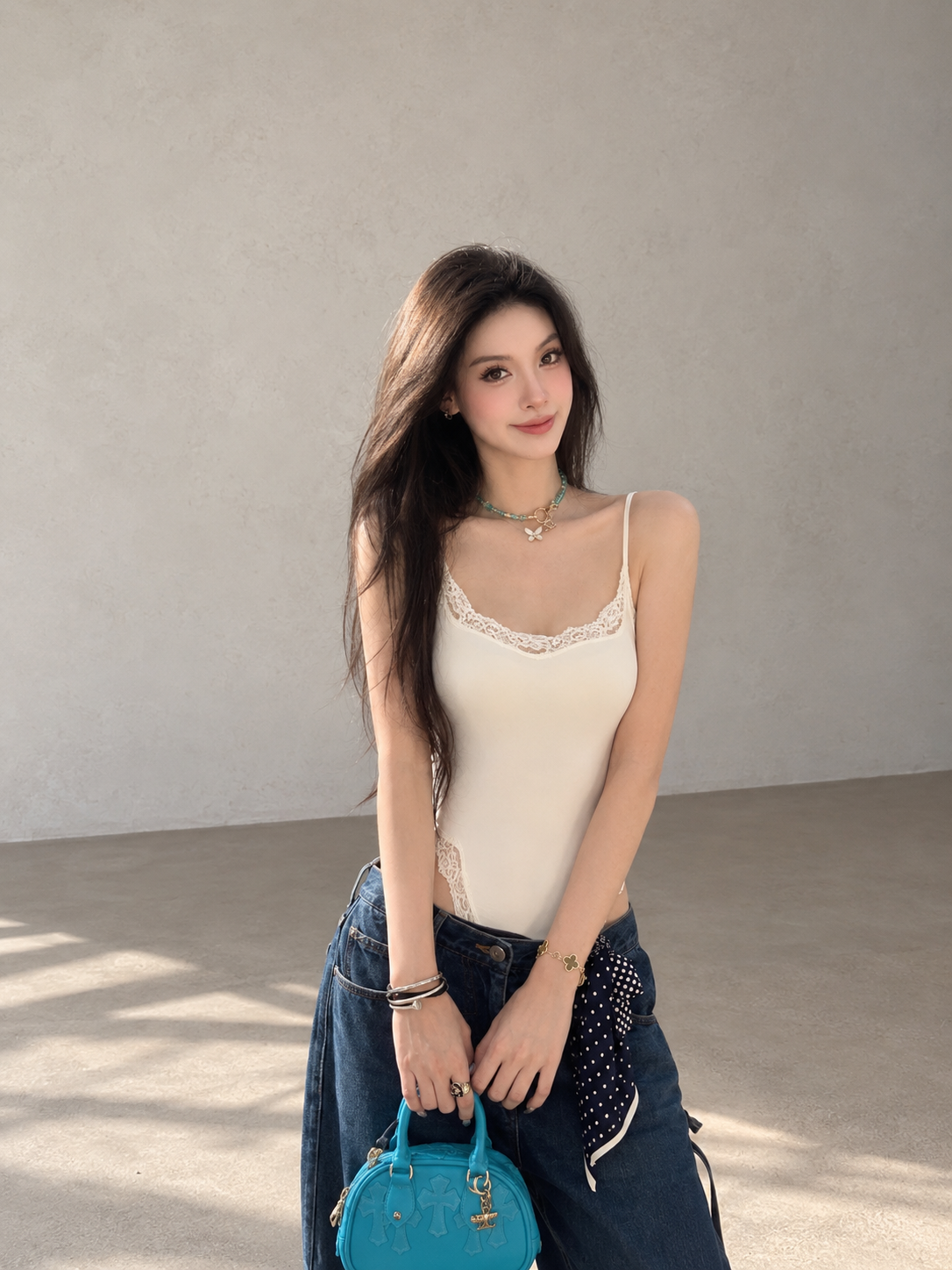 Kardashian-Inspired Slim-Fit Lace Bodysuit