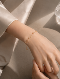 Rhinestone Pig Nose Bracelet