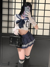 Japanese-Style School Uniform Set (Includes Student Socks)