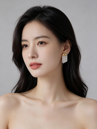 Korean tassel earrings