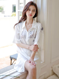 Silky Soft Boyfriend Shirt Nightdress