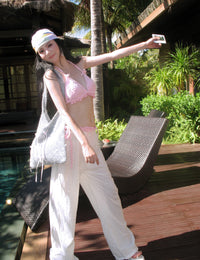 New Pink Bikini 3-Piece Set