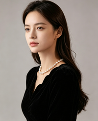 Korean-Inspired Luxury Butterfly Pearl Necklace