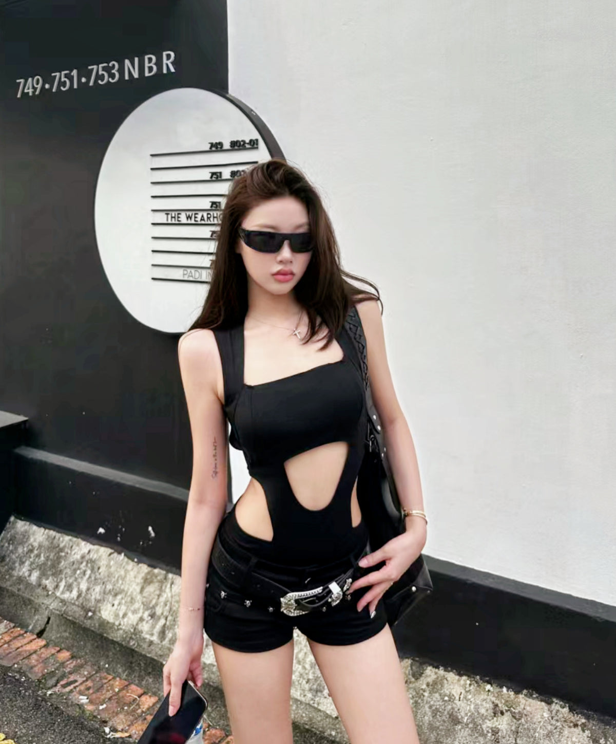 Triangle Cutout One-Piece Swimsuit