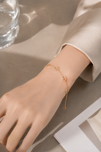 Rhinestone Pig Nose Bracelet