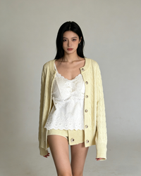 French lace camisole with built-in padded cups