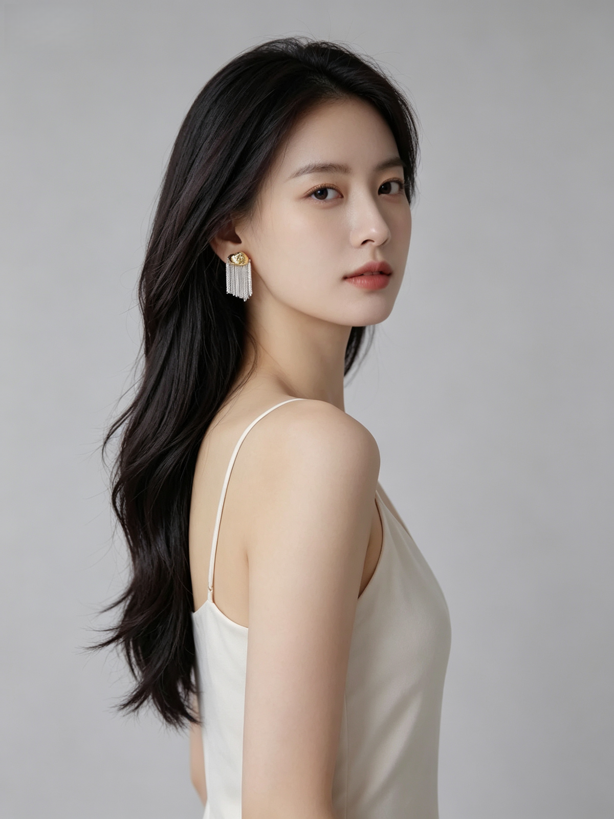 Korean tassel earrings