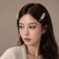 Korean-Inspired Crystal Bang Hair Clips