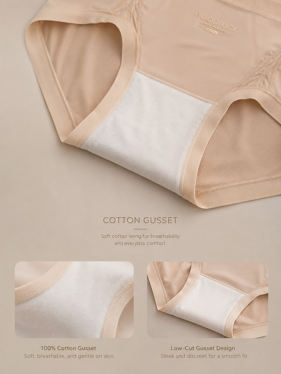 French Luxe Satin Silk Mid-Waist Briefs (3-Pack)