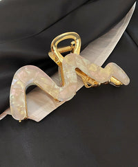 Korean Style Large White Pearl Shine Shark Clip