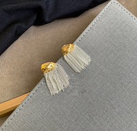 Irregular Tassel Earrings with 925 Hypoallergenic Posts