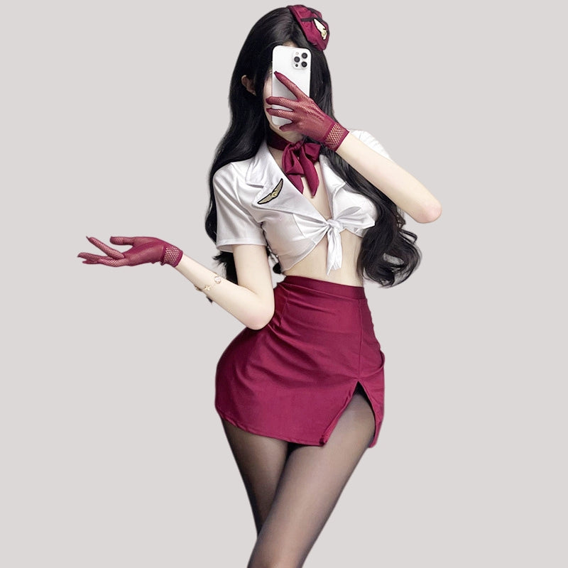 Flight Attendant-Inspired Sexy Costume