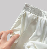 Luxury Satin Silver Fox Fleece Loungewear Set