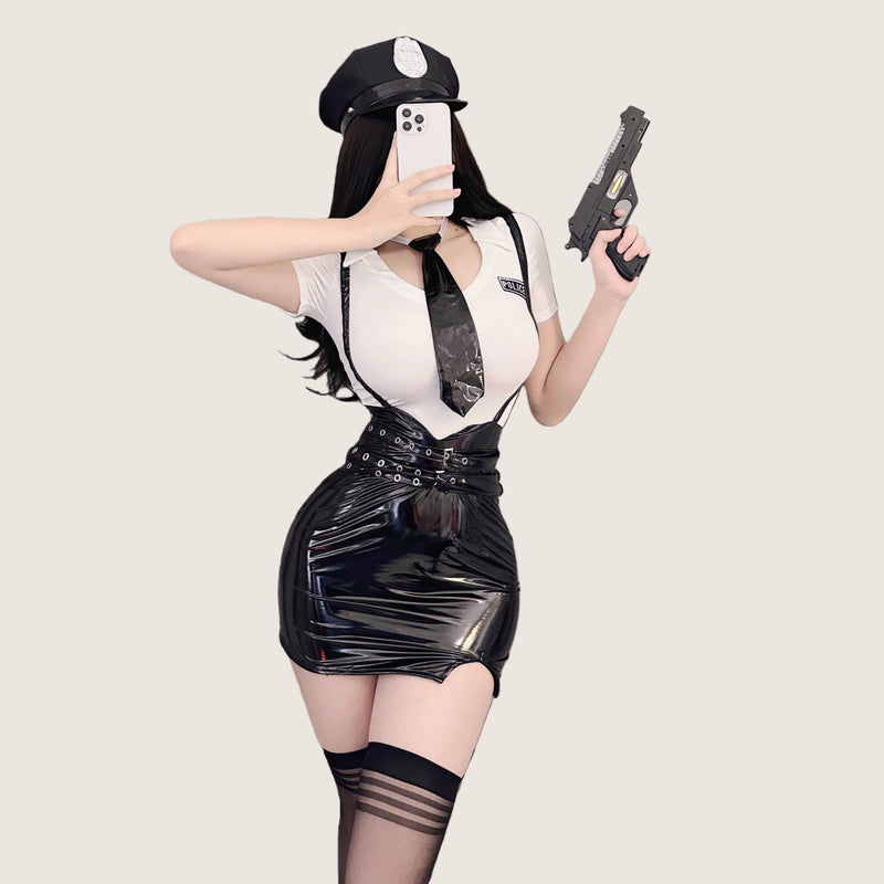 Bodycon Suspender Police-Inspired Costume